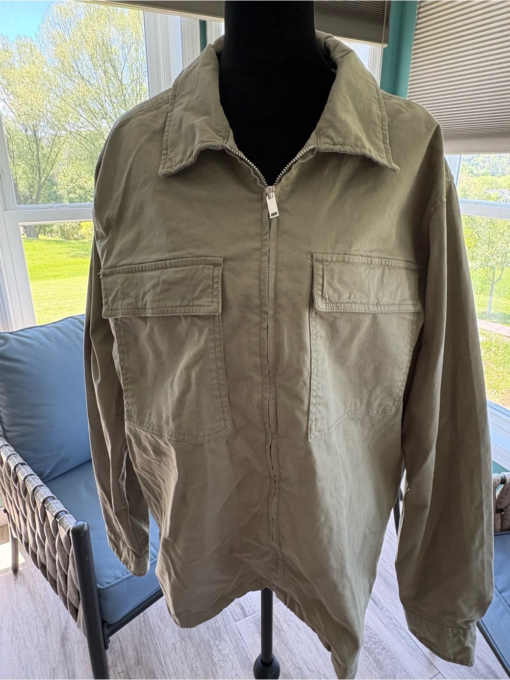 Denim & Flower Women’s Olive Field Zip Jacket